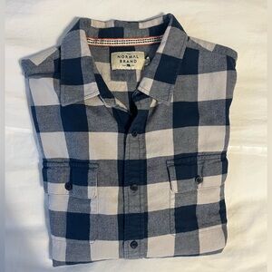 The Normal Brand button up flannel shirt